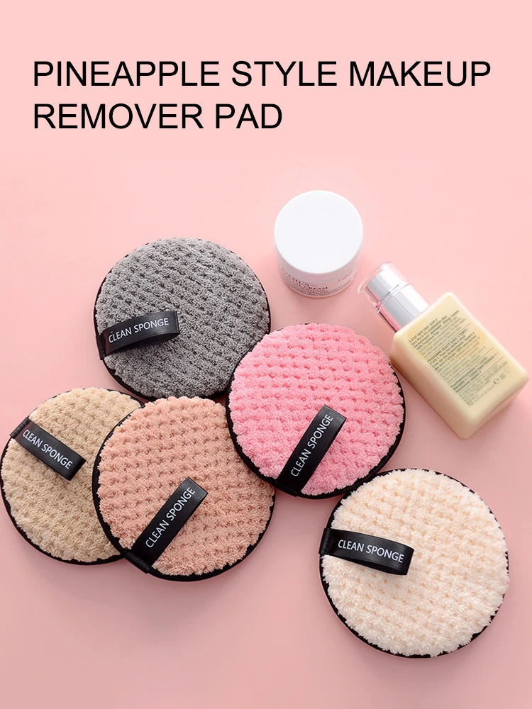 LuxuryGlow 4PCS Reusable Microfiber Makeup Remover Pads – Soft, Washable & Eco-Friendly