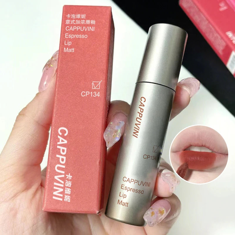 Cappuvini Velvet Matte Lip Gloss – Waterproof, Smudge-Proof & Long-Lasting