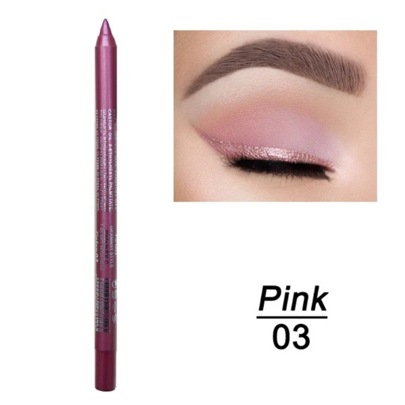 LuxuryGlow Silkworm Pearlescent Eyeshadow & Eyeliner Gel Pen – Waterproof, High Gloss