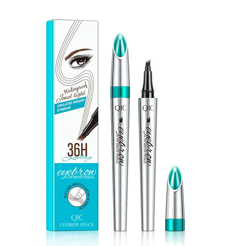 SAKSRAAR 5-Color Waterproof 4-Jaw Eyebrow Tattoo Pencil – Ultra-Fine, Long-Lasting Brow Pen