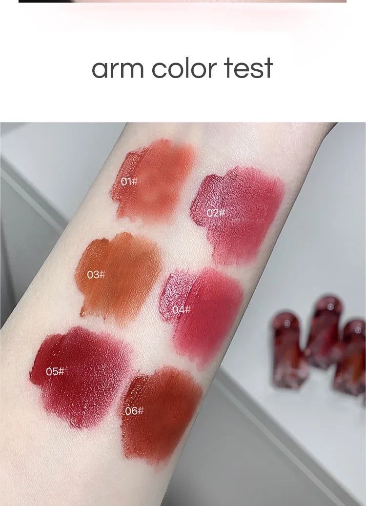 SHAQINUO Velvet Matte Mousse Lip Glaze – Long-Lasting Soft Mist Lipstick