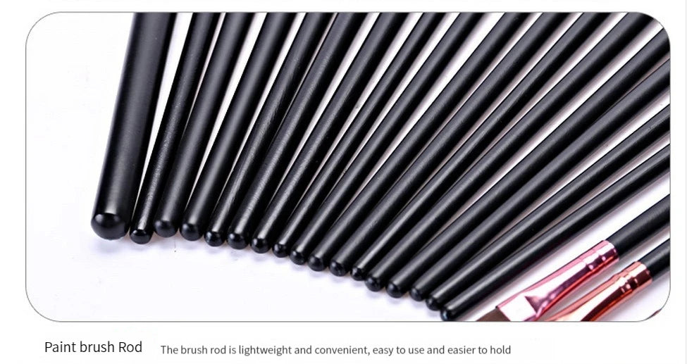 BeeChip 20 PCS Professional Makeup Brush Set – Soft Synthetic Brushes for Face & Eyes