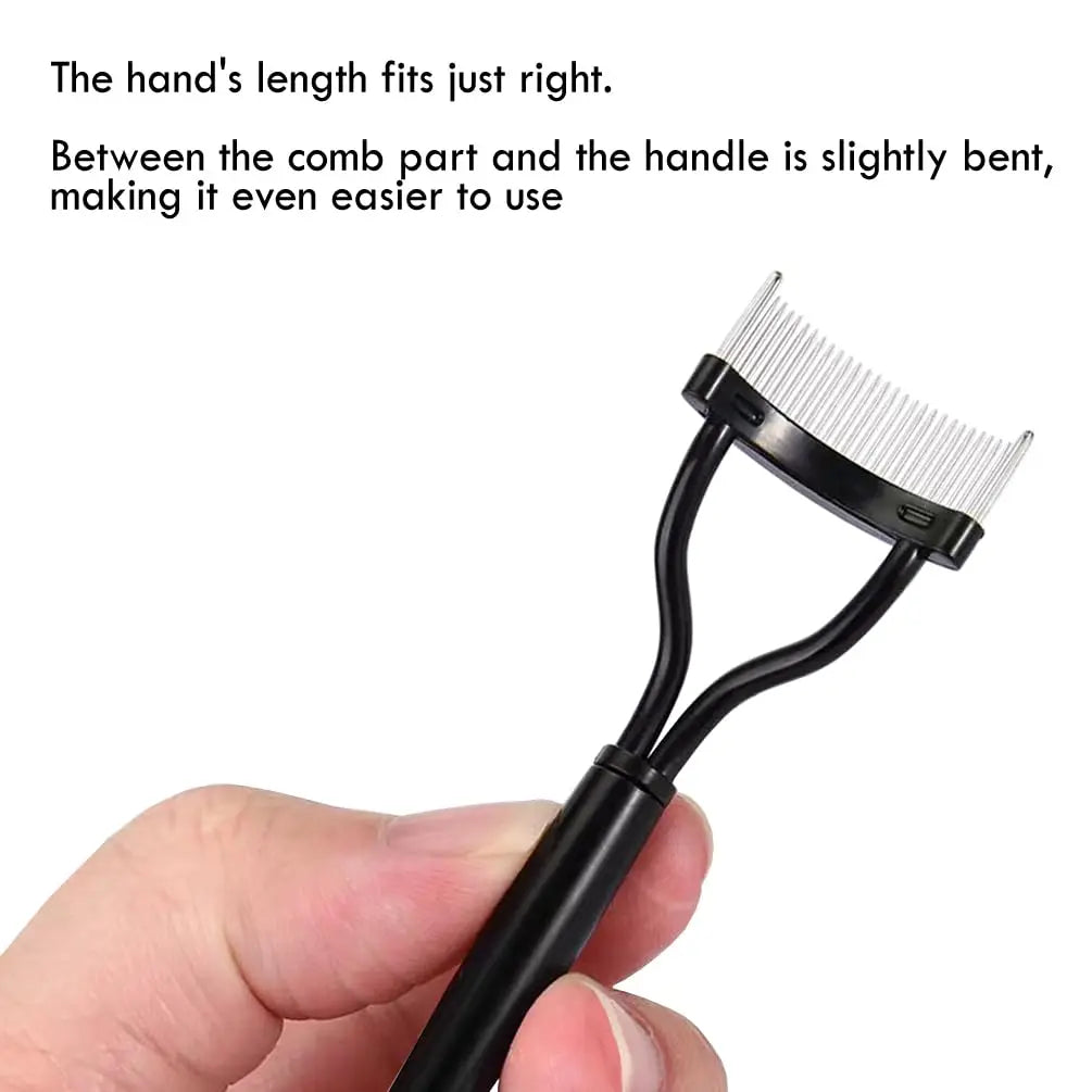 LuxuryGlow Eyelash Comb Separator with Cover | Lash Definer & Mascara Applicator Tool