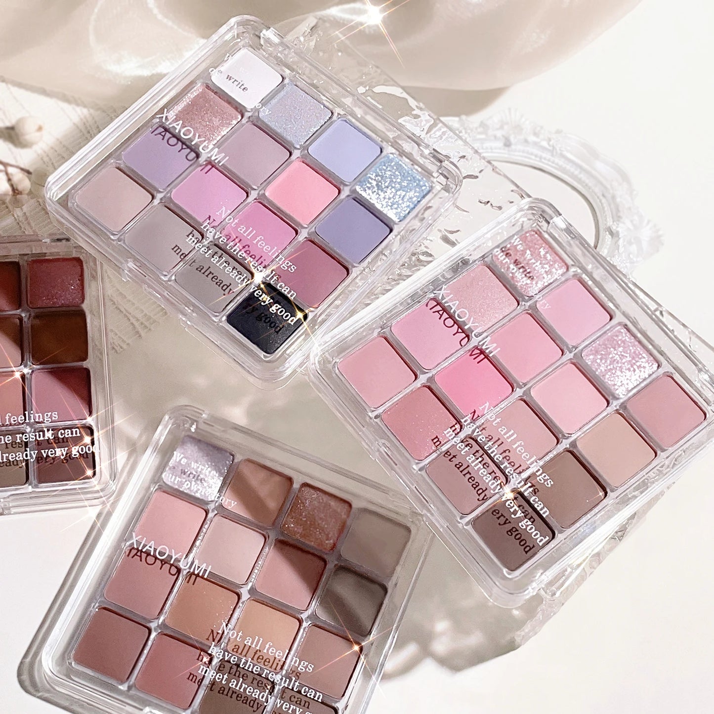 LuxuryGlow Sunset Magic 16-Color Eyeshadow Palette – Matte, Shimmer & Glitter Earth Tones