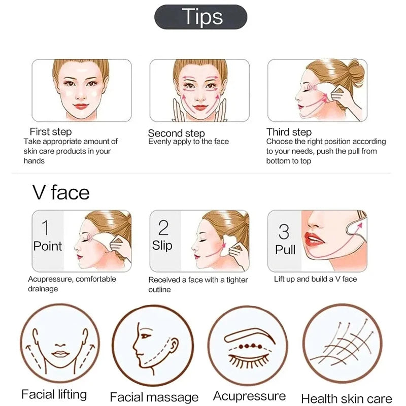 YUKUI Gua Sha Massage Tool for Face, Neck & Body — Resin Scraping Board