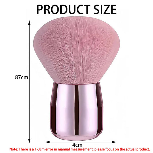 LuxuryGlow Mushroom Head Makeup Powder Brush | Soft Wool Fiber for Smooth Application