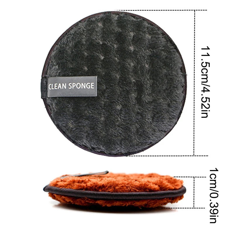 LuxuryGlow 4PCS Reusable Microfiber Makeup Remover Pads – Soft, Washable & Eco-Friendly