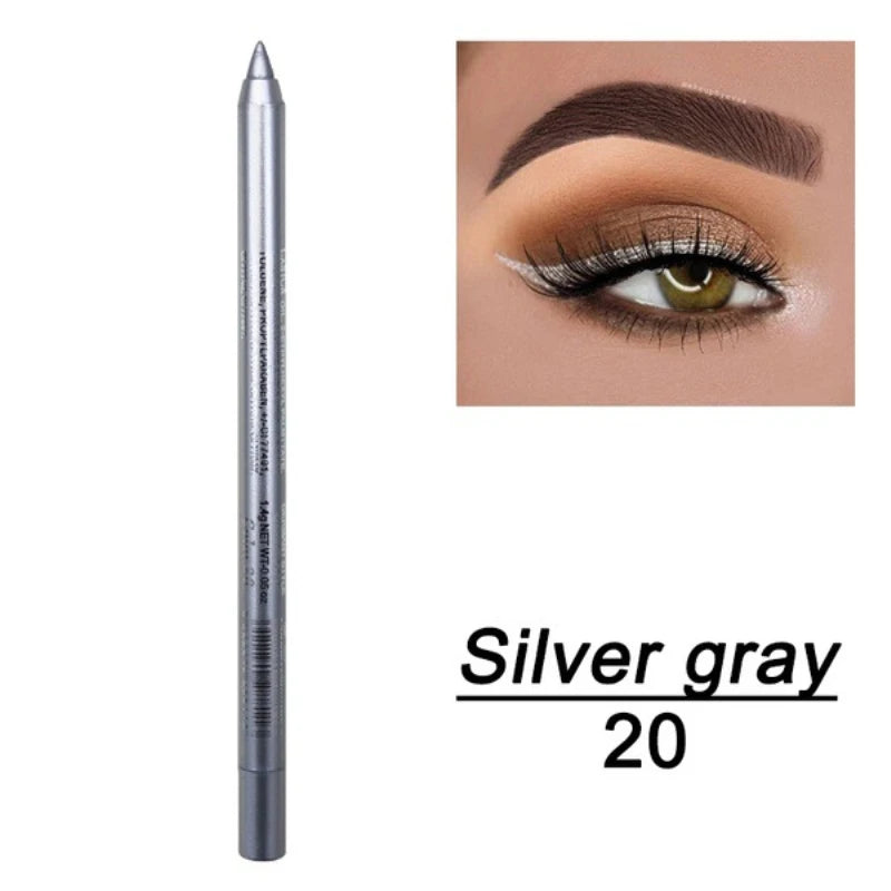 LuxuryGlow Silkworm Pearlescent Eyeshadow & Eyeliner Gel Pen – Waterproof, High Gloss