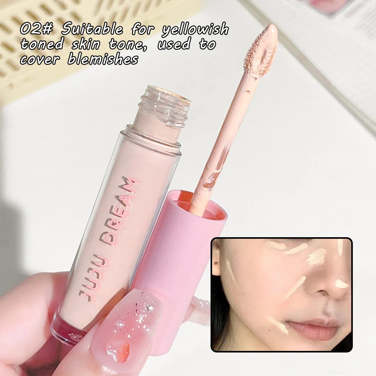 Sombra de ojos líquida resistente al agua JUJU Dream: acabado mate y brillante de alta pigmentación, resistente a las manchas, corrector de ojos de larga duración (3 g)