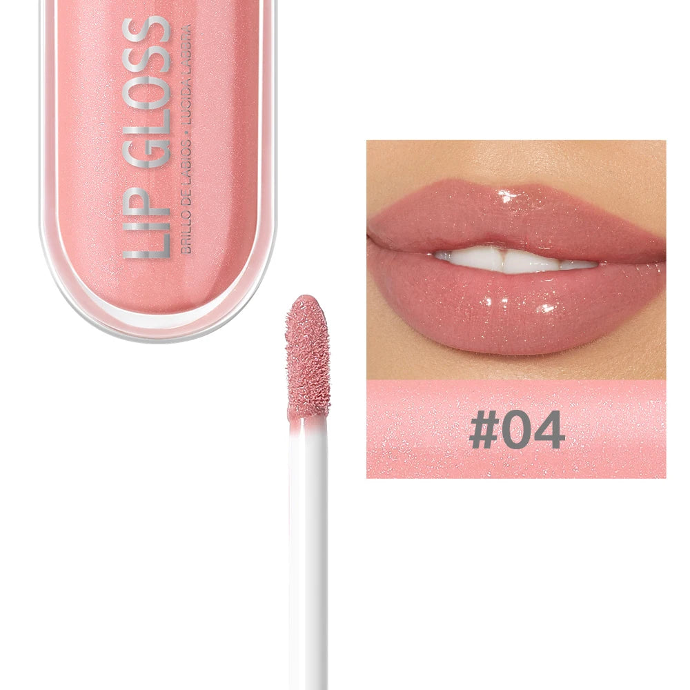Set de brillo labial USHAS de 12 colores: brillo metálico e hidratación de larga duración