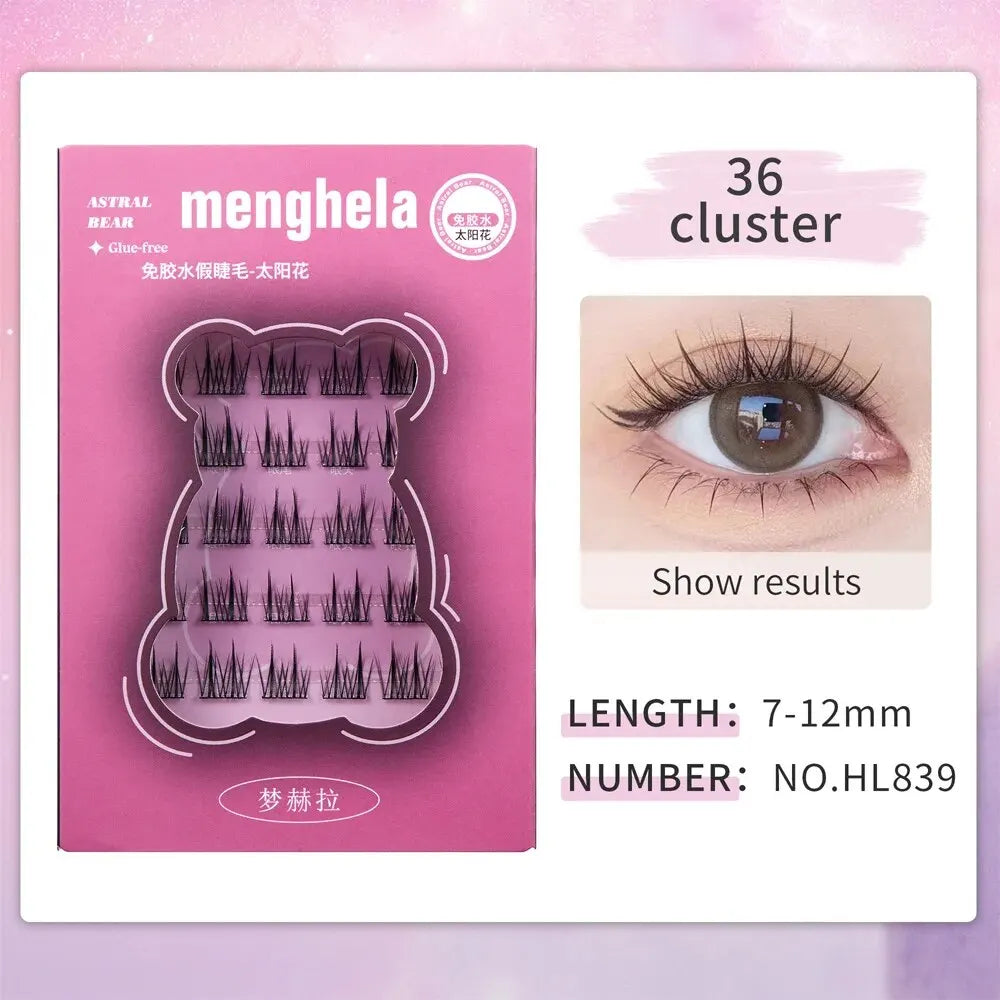 LuxuryGlow Glue-Free Fairy False Eyelashes | Easy Rebound & No-Removal Strip Lashes