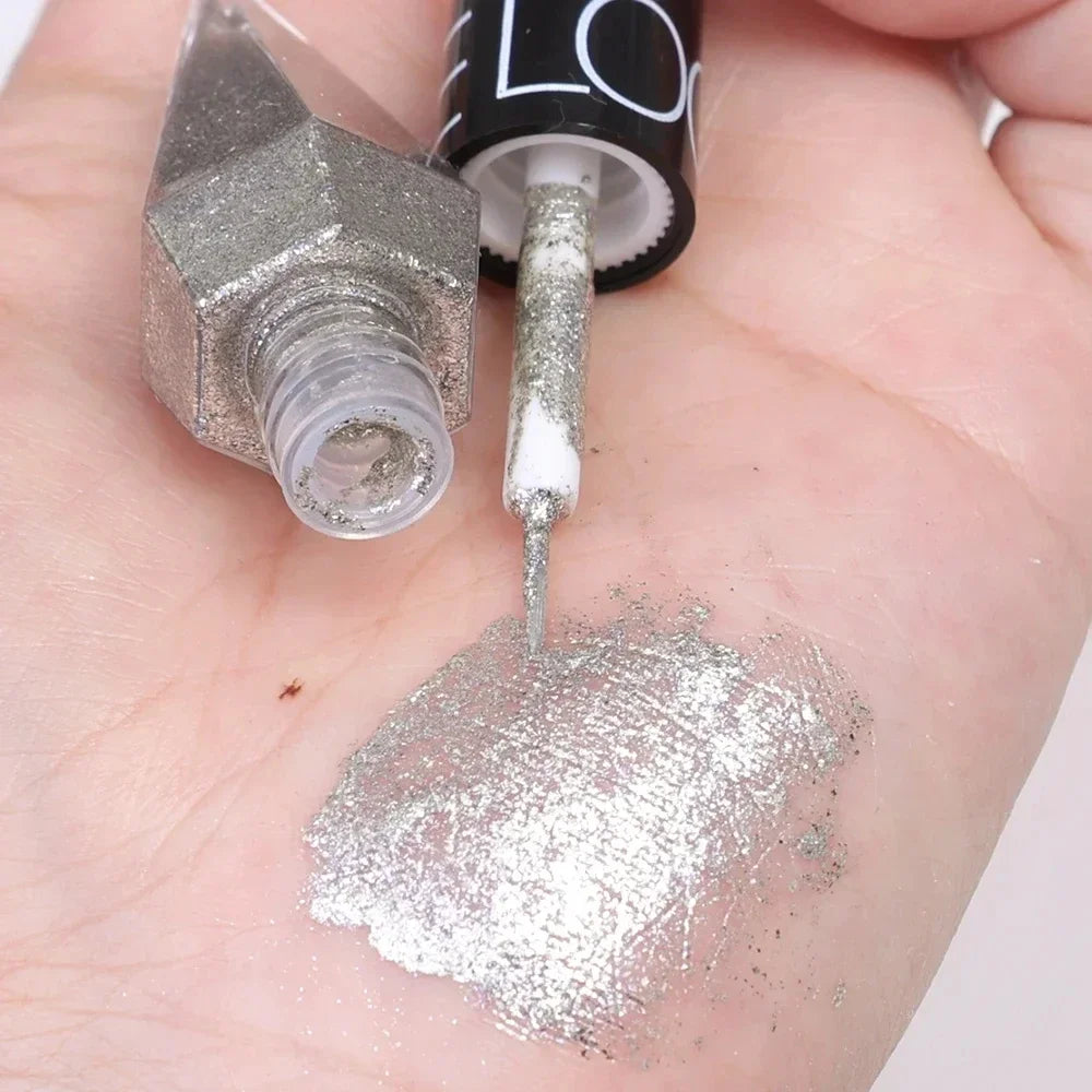 SAKSRAAR Diamond Glitter Eyeliner & Eyeshadow – Waterproof, Shimmer, Long-Lasting (2.5g)