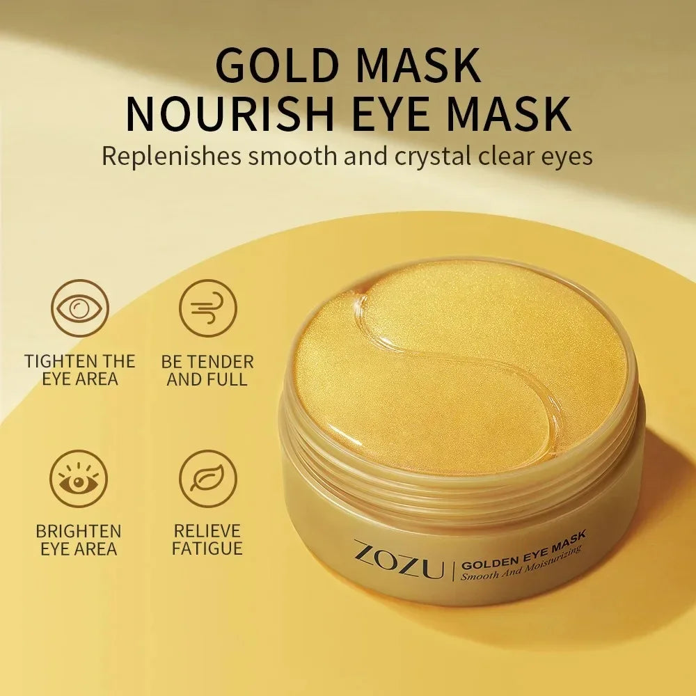 SAKSRAAR Avocado & Gold Eye Mask – Anti-Wrinkle, Dark Circle & Puffiness Treatment (60/120 PCS)