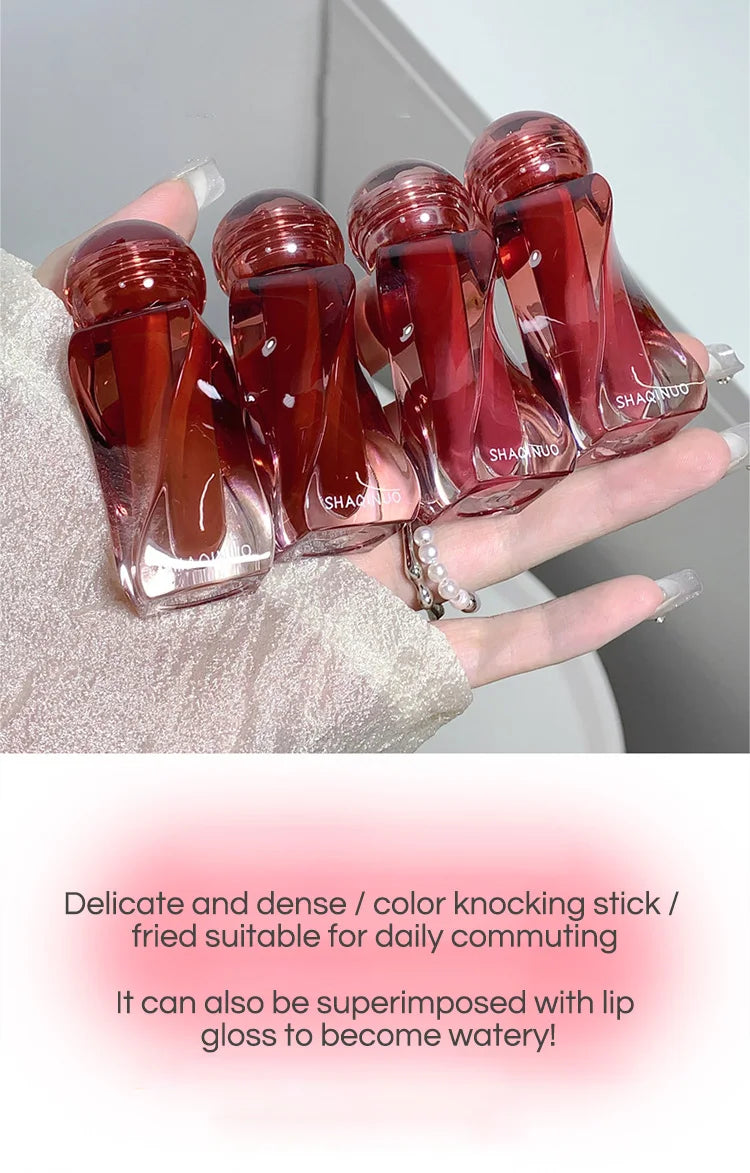 SHAQINUO Velvet Matte Mousse Lip Glaze – Long-Lasting Soft Mist Lipstick