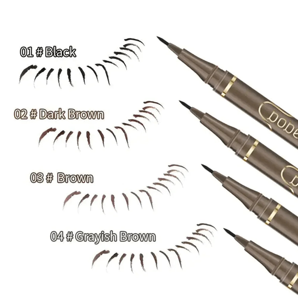 LuxuryGlow 4-Color Waterproof Fine Tip Eyeliner – Quick-Dry, Long-Lasting, Smudge-Proof