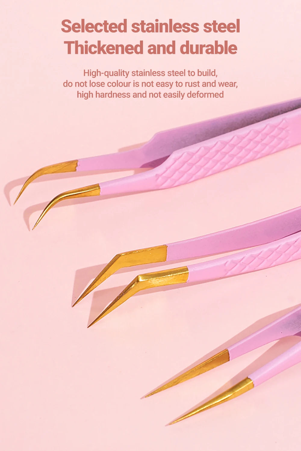 Stainless Steel Eyebrow Tweezers – Slant Tip Precision Tool for Grooming & Facial Hair