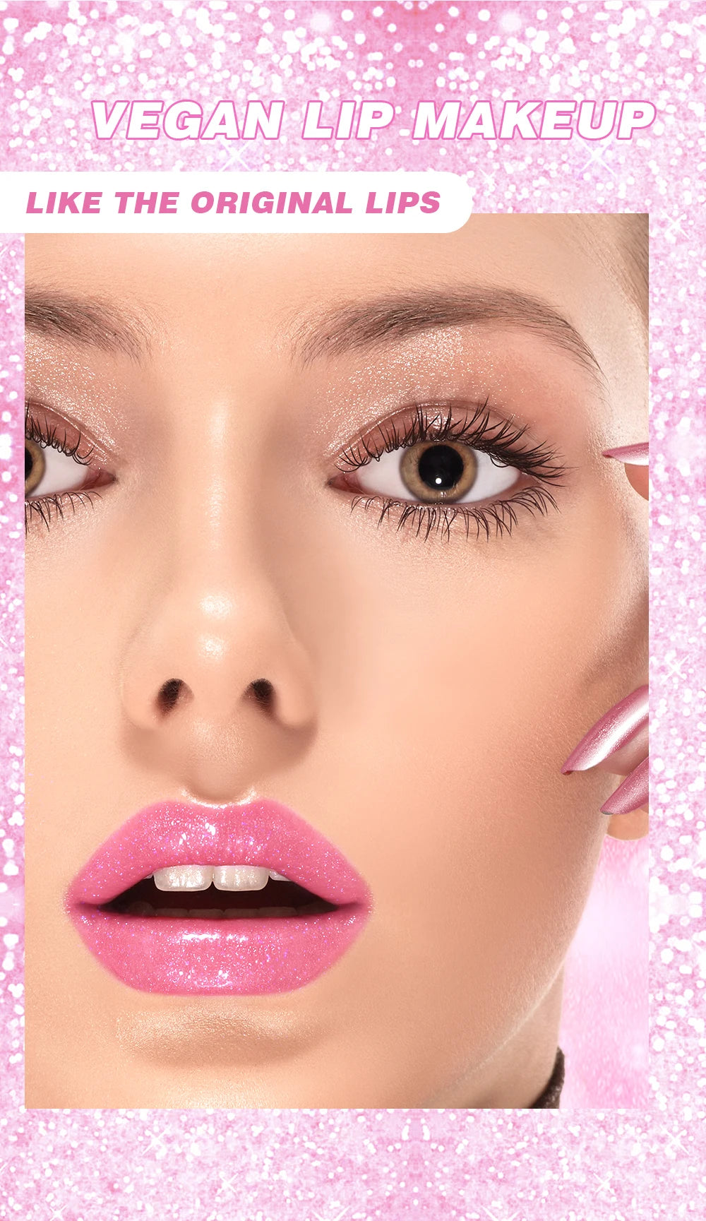 Lápiz labial con brillo que cambia de color QIBEST: bálsamo labial hidratante de gelatina cristalina con brillo y efecto voluminizador.