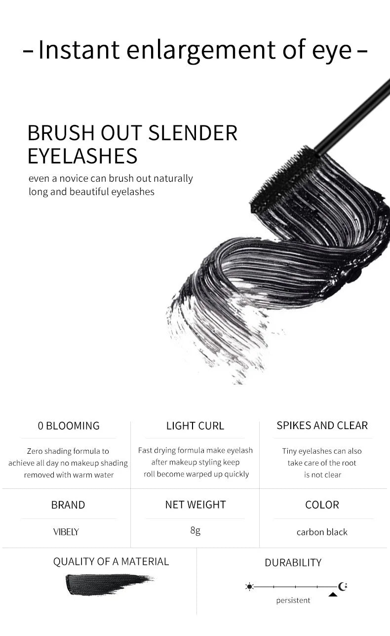 LuxuryGlow 4D Starry Sky Waterproof Mascara – Curling, Volumizing & Long-Lasting