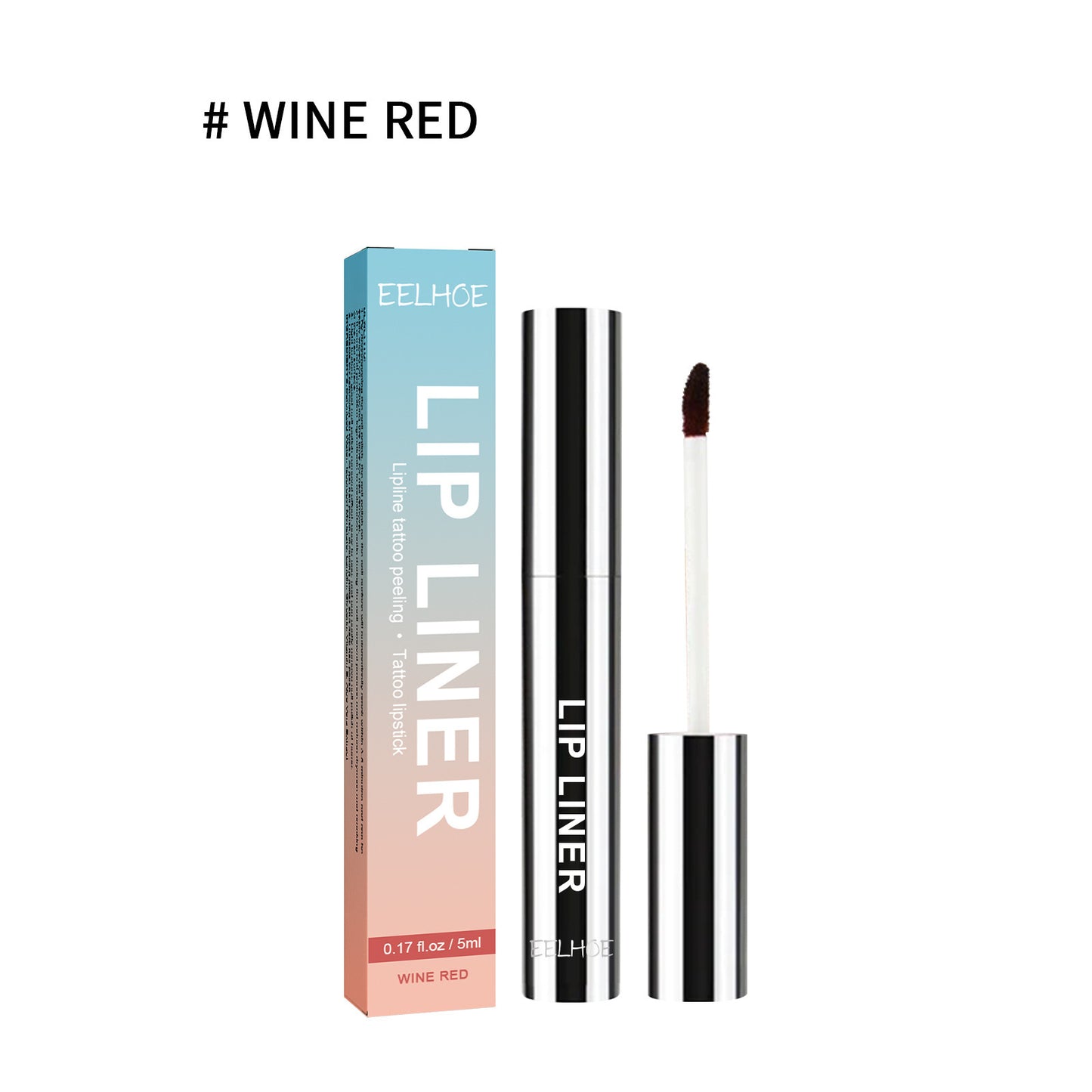 Delineador de labios despegable EELHOE: resistente al agua y duradero, con efecto tatuaje.