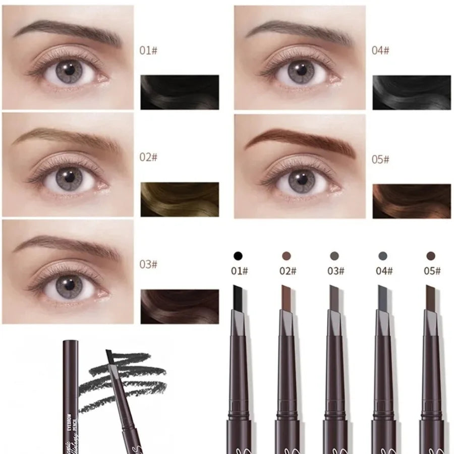 SAKSRAAR Natural Brown Waterproof Eyebrow Pencil – Ultra-Fine, Smudge-Proof, Long-Lasting