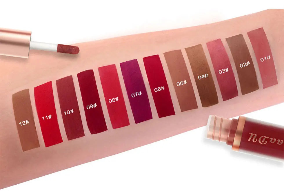 CMAADU Waterproof Matte Velvet Lip Gloss – Long-Lasting, Moisturizing, Non-Stick Formula