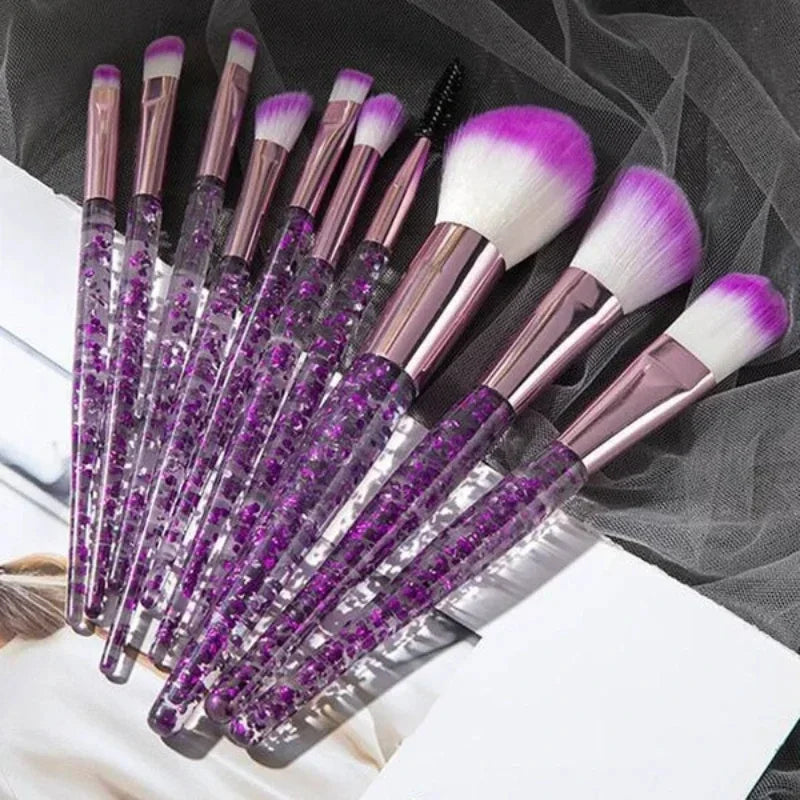 RUZOFO 10PCS Professional Makeup Brush Set – Ultra-Soft Brushes for Face & Eyes