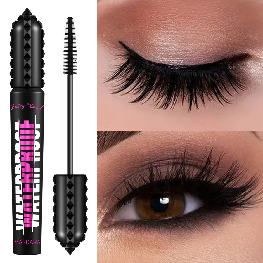 FAIRY GIRL 4D Black Waterproof Mascara – Long-Lasting Curling & Lengthening Eye Makeup