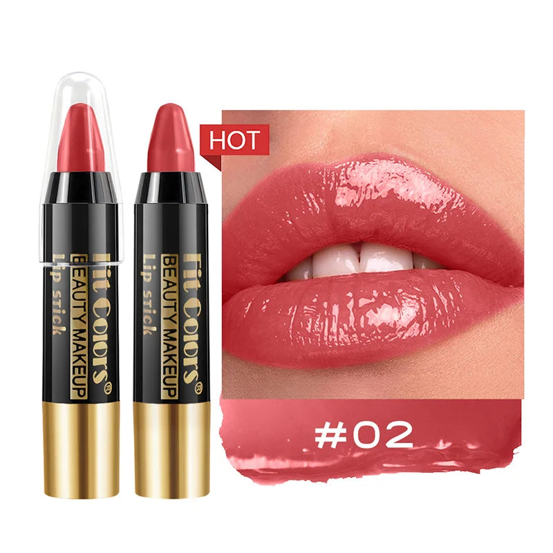 Set de lápices labiales LuxuryGLOW Fit Colors Velvet: 6 tonos, resistentes al agua e hidratantes