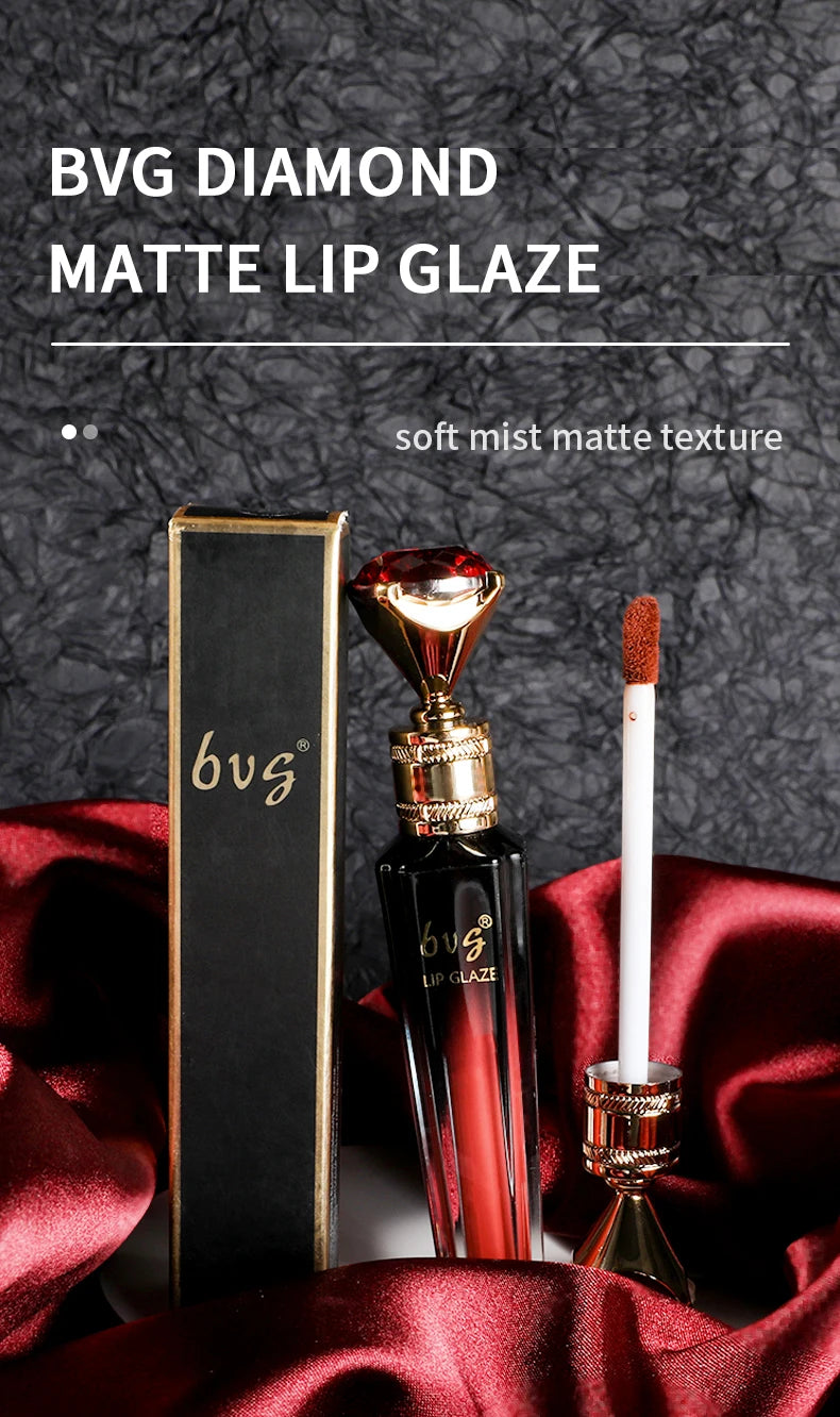 BVG Velvet Matte Lip Gloss – Long-Lasting, Waterproof & Non-Stick Color