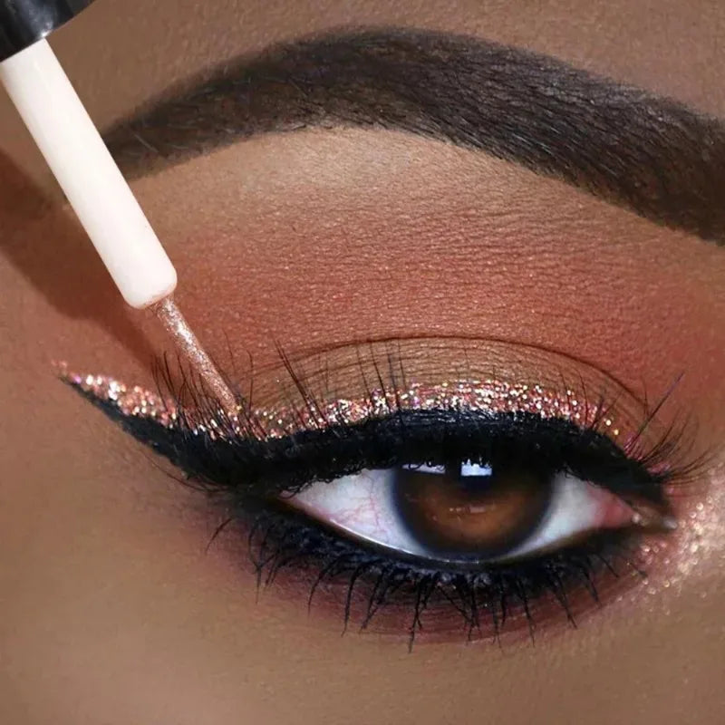 SAKSRAAR Diamond Glitter Eyeliner & Eyeshadow – Waterproof, Shimmer, Long-Lasting (2.5g)