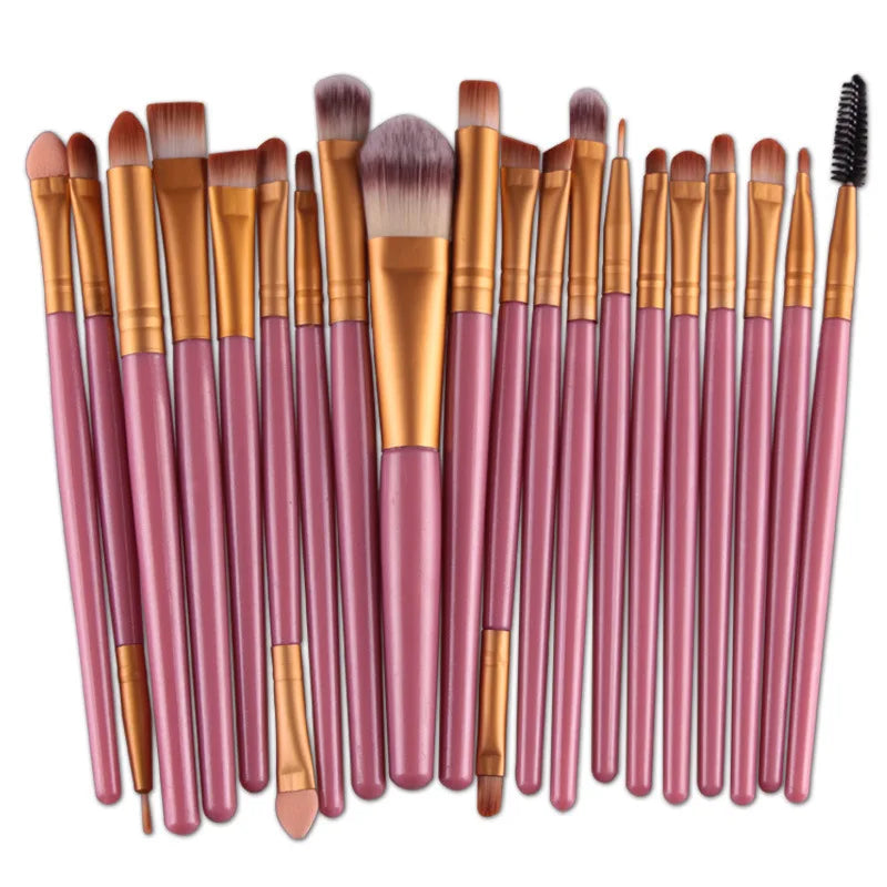 BeeChip 20 PCS Professional Makeup Brush Set – Soft Synthetic Brushes for Face & Eyes