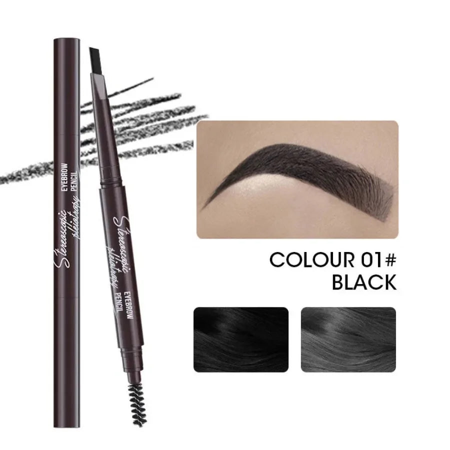SAKSRAAR Natural Brown Waterproof Eyebrow Pencil – Ultra-Fine, Smudge-Proof, Long-Lasting