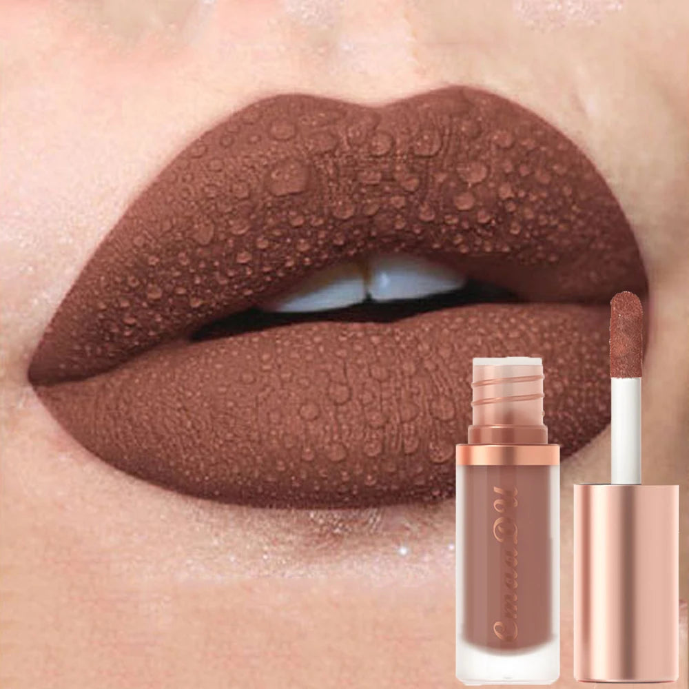 CMAADU Waterproof Matte Velvet Lip Gloss – Long-Lasting, Moisturizing, Non-Stick Formula