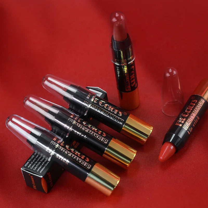 Set de lápices labiales LuxuryGLOW Fit Colors Velvet: 6 tonos, resistentes al agua e hidratantes