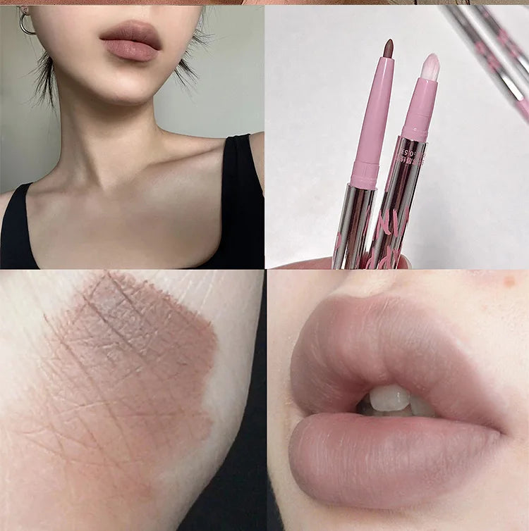Delineador de labios Nude con pincel Cappuvini: acabado mate de larga duración de Cappuvini