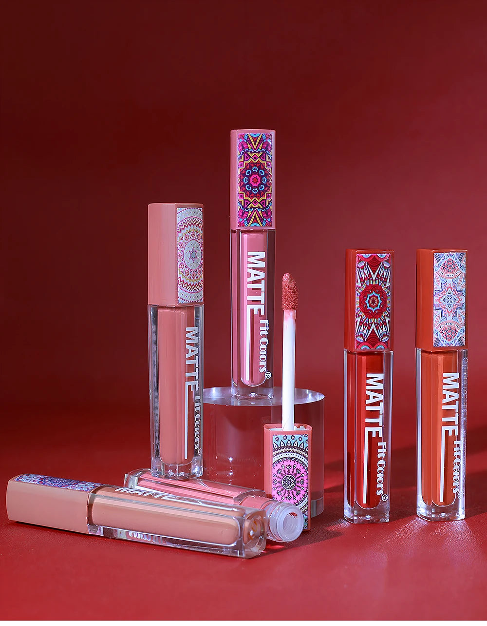 Fit Colors Matte Lip Gloss – Waterproof, Long-Lasting Velvet Lipstick