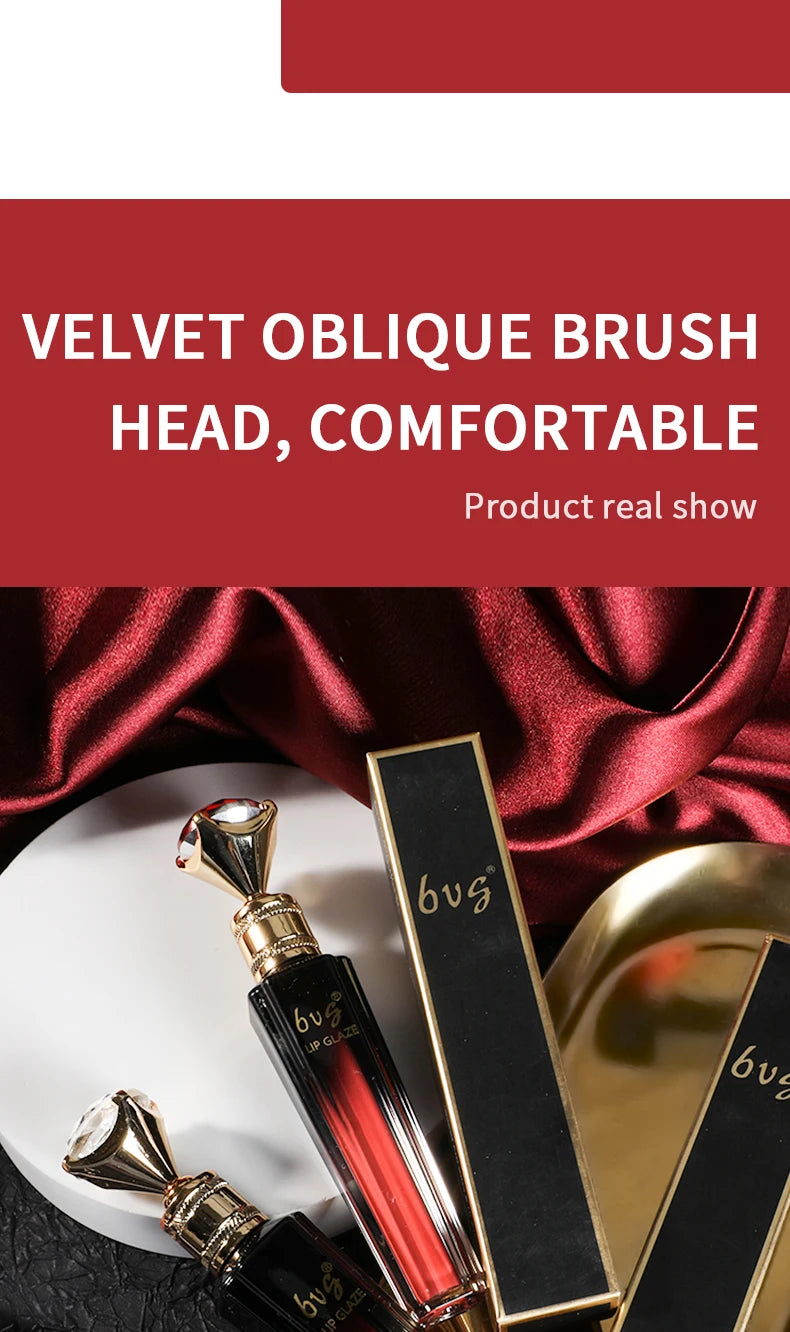 BVG Velvet Matte Lip Gloss – Long-Lasting, Waterproof & Non-Stick Color