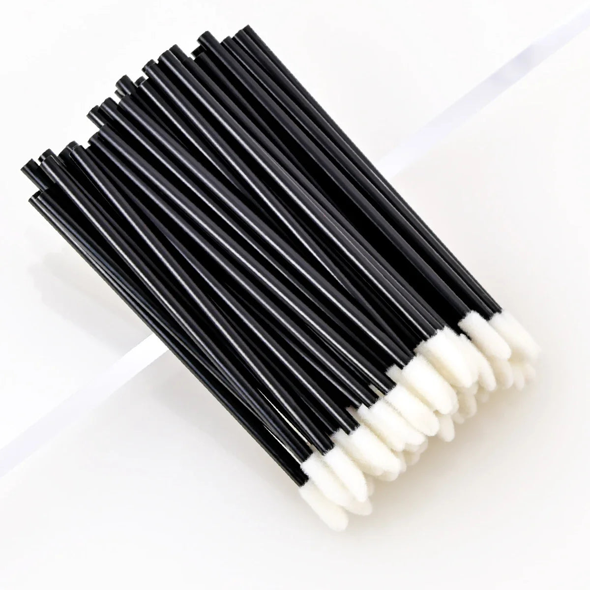 ZXZZS 50PCS Disposable Lip Gloss Applicator Wands | Soft Nylon Makeup Brushes