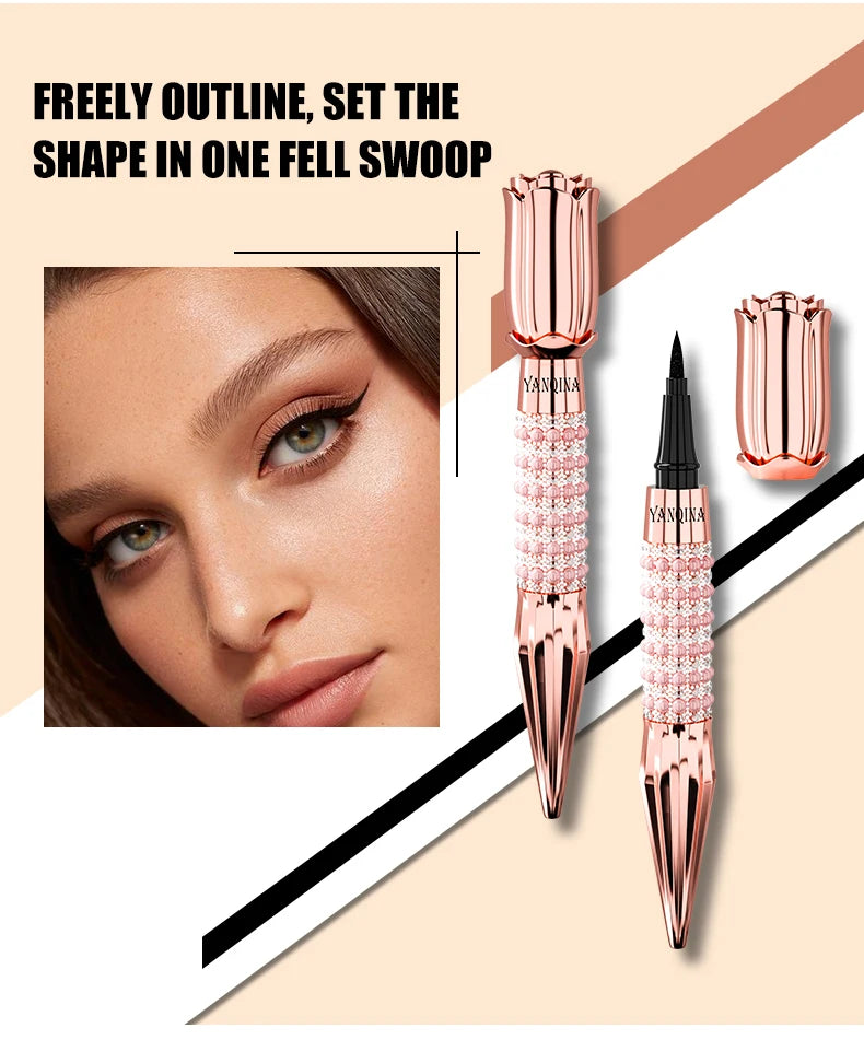 YANQINA Precision Liquid Eyeliner Pen – Waterproof, Long-Lasting, Quick-Dry