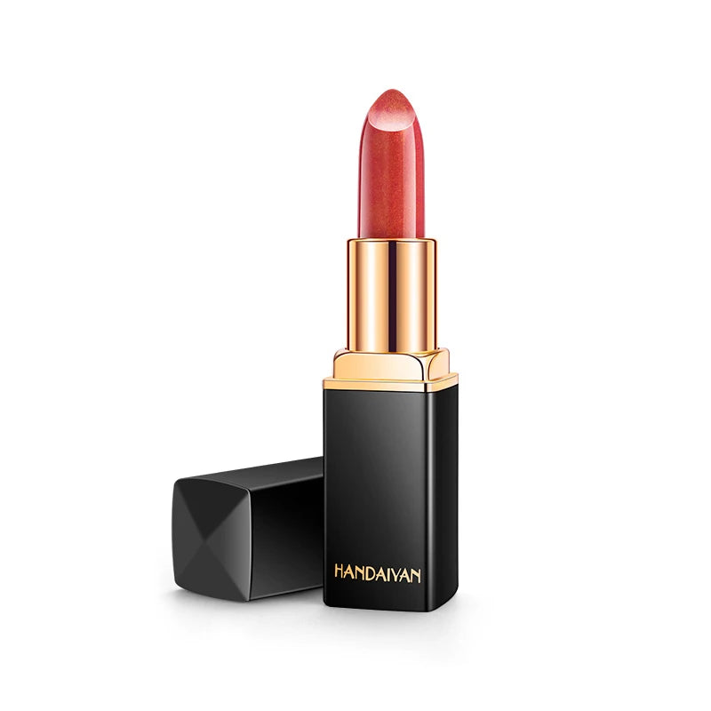 Lápiz labial hidratante Handaiyan Pearl: 9 colores, brillo duradero
