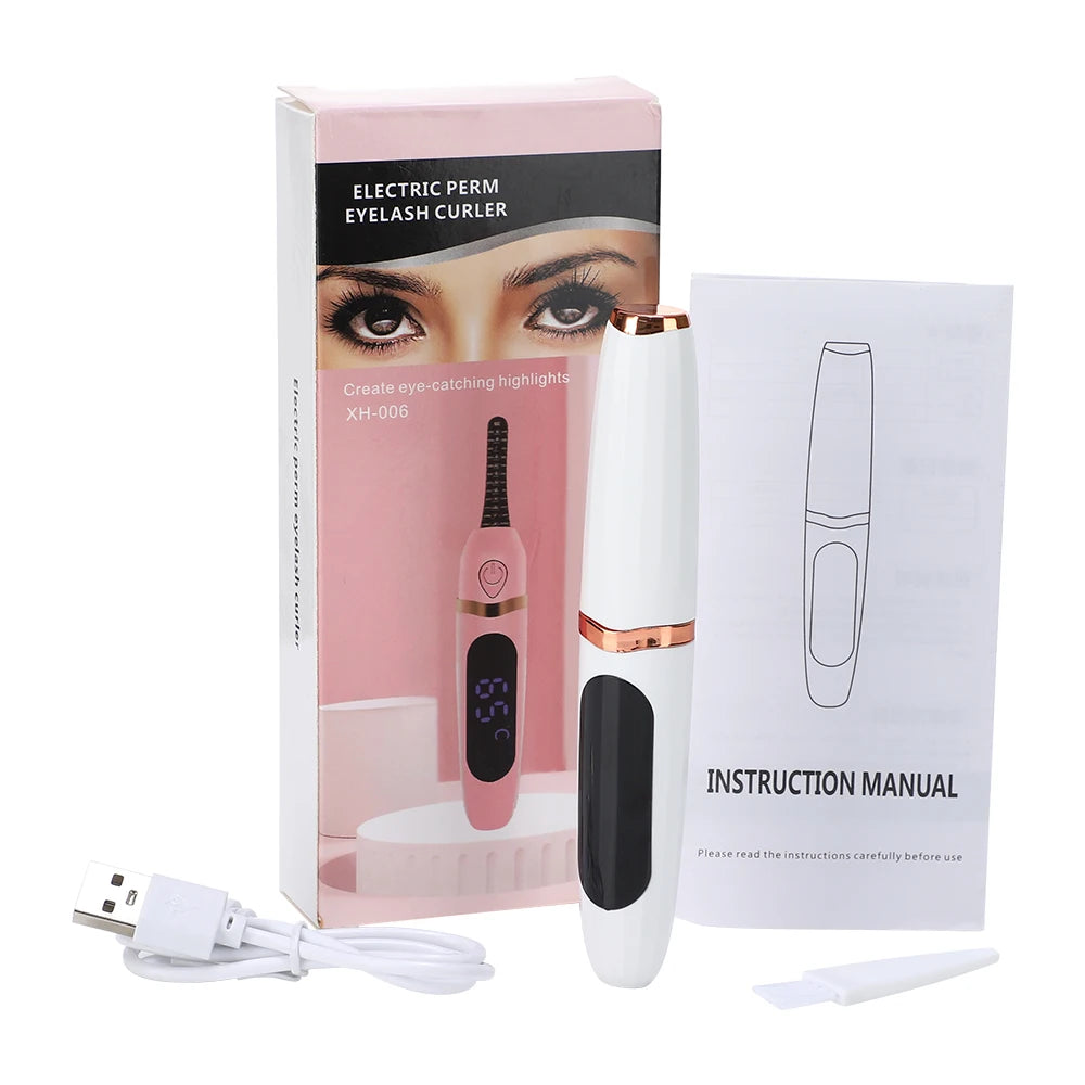 LuxuryGlow Electric Heated Eyelash Curler – Long-Lasting Lift & Natural Curl in Seconds