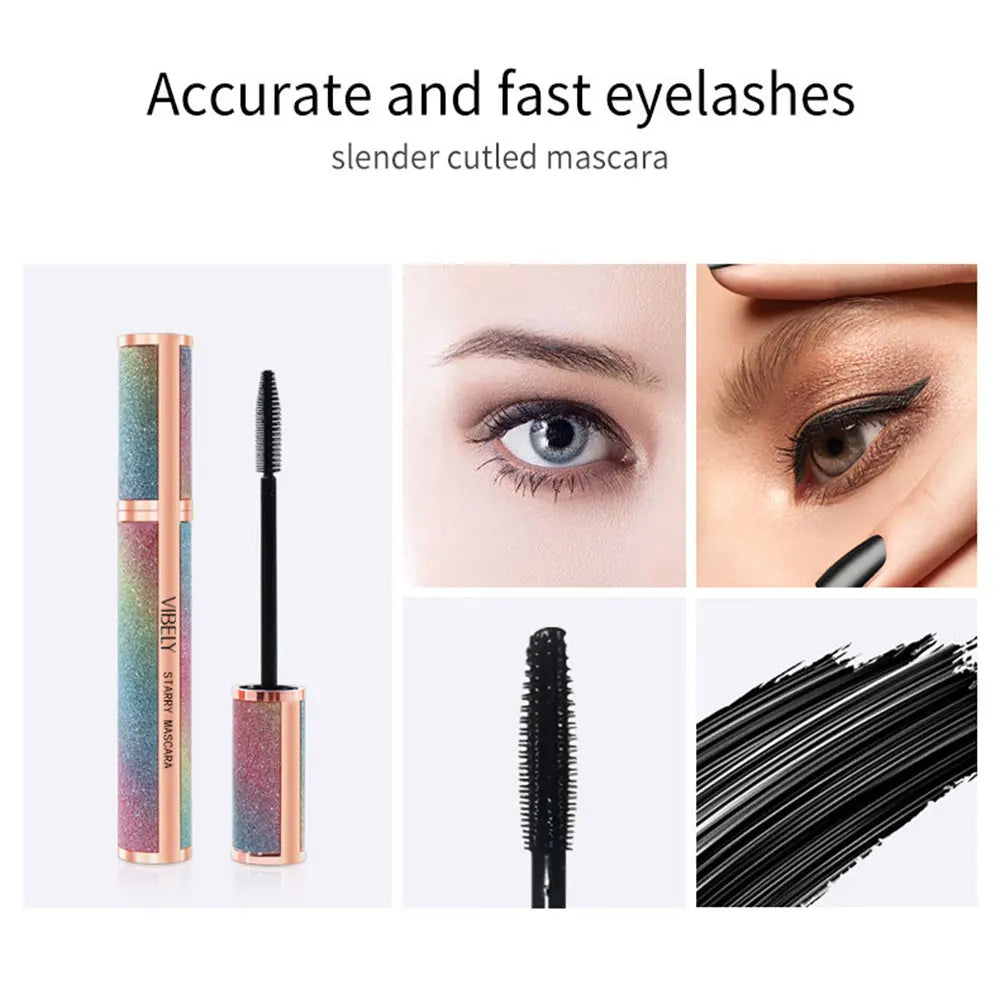 LuxuryGlow 4D Starry Sky Waterproof Mascara – Curling, Volumizing & Long-Lasting