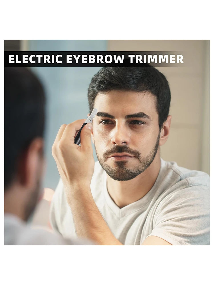 LuxuryGlow Electric Eyebrow Trimmer – Mini Facial Hair Remover for Face, Neck & Body