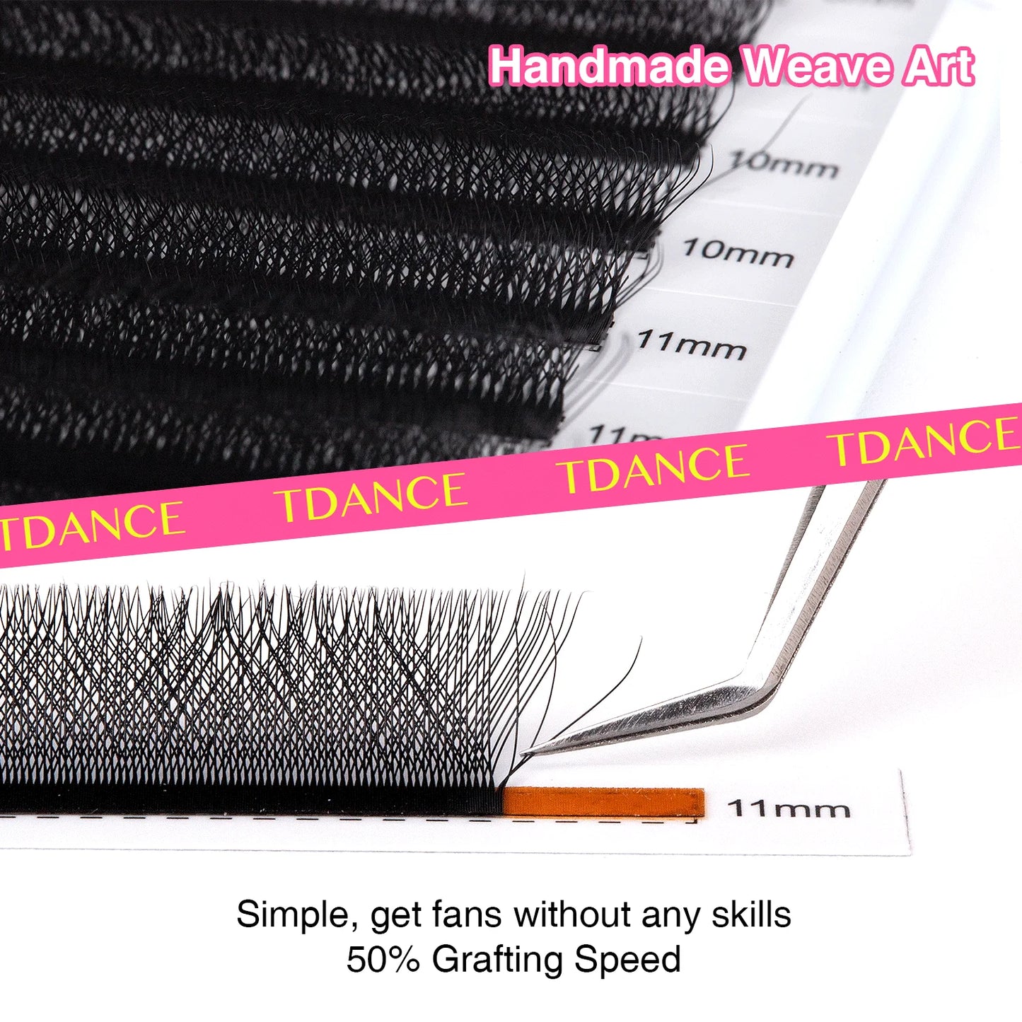 TDANCE 3D–6D Premade W Style Blooming Lash Fans | Faux Mink Volume Eyelash Extensions C150