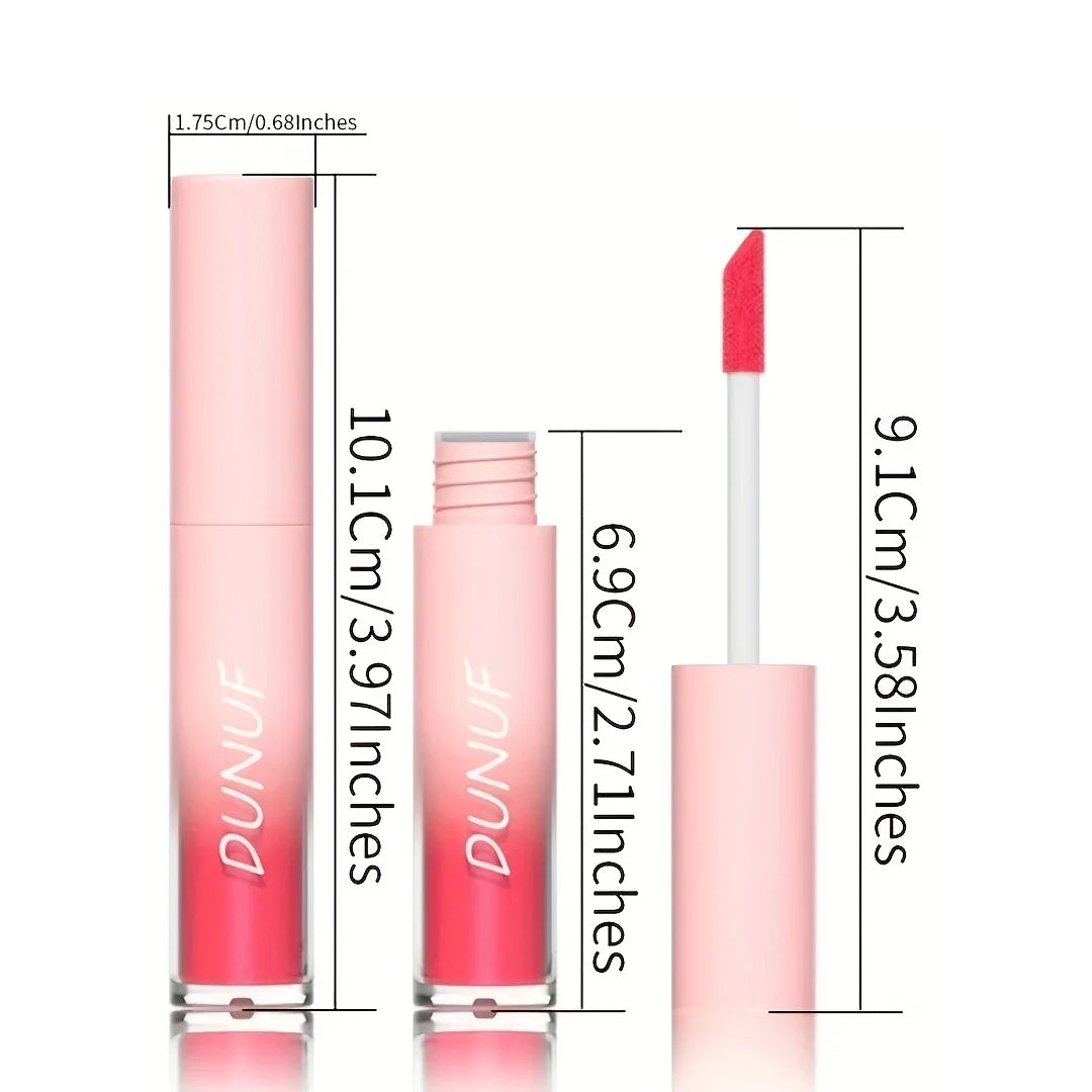 DUNUF Waterproof Pearlescent Lipstick – Long-Lasting Shimmer Lip Gloss for Daily & Stage Makeup