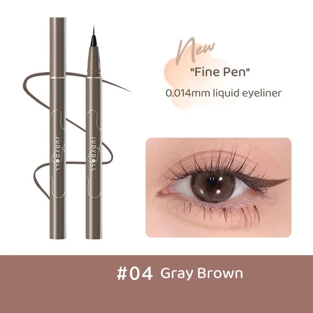 JUDYDOLL Ultra-Fine Waterproof Eyeliner – Smudge-Proof, Long-Lasting, Fast-Drying Liquid Pen
