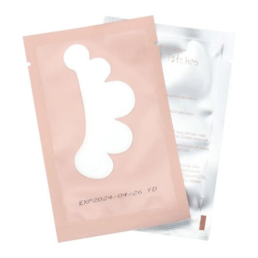 Myaokue-up 50 Pair Gel Eye Pads for Eyelash Extension – Lint-Free, Hydrating & Secure Fit