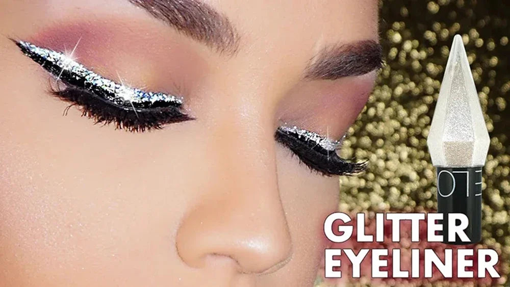 SAKSRAAR Diamond Glitter Eyeliner & Eyeshadow – Waterproof, Shimmer, Long-Lasting (2.5g)