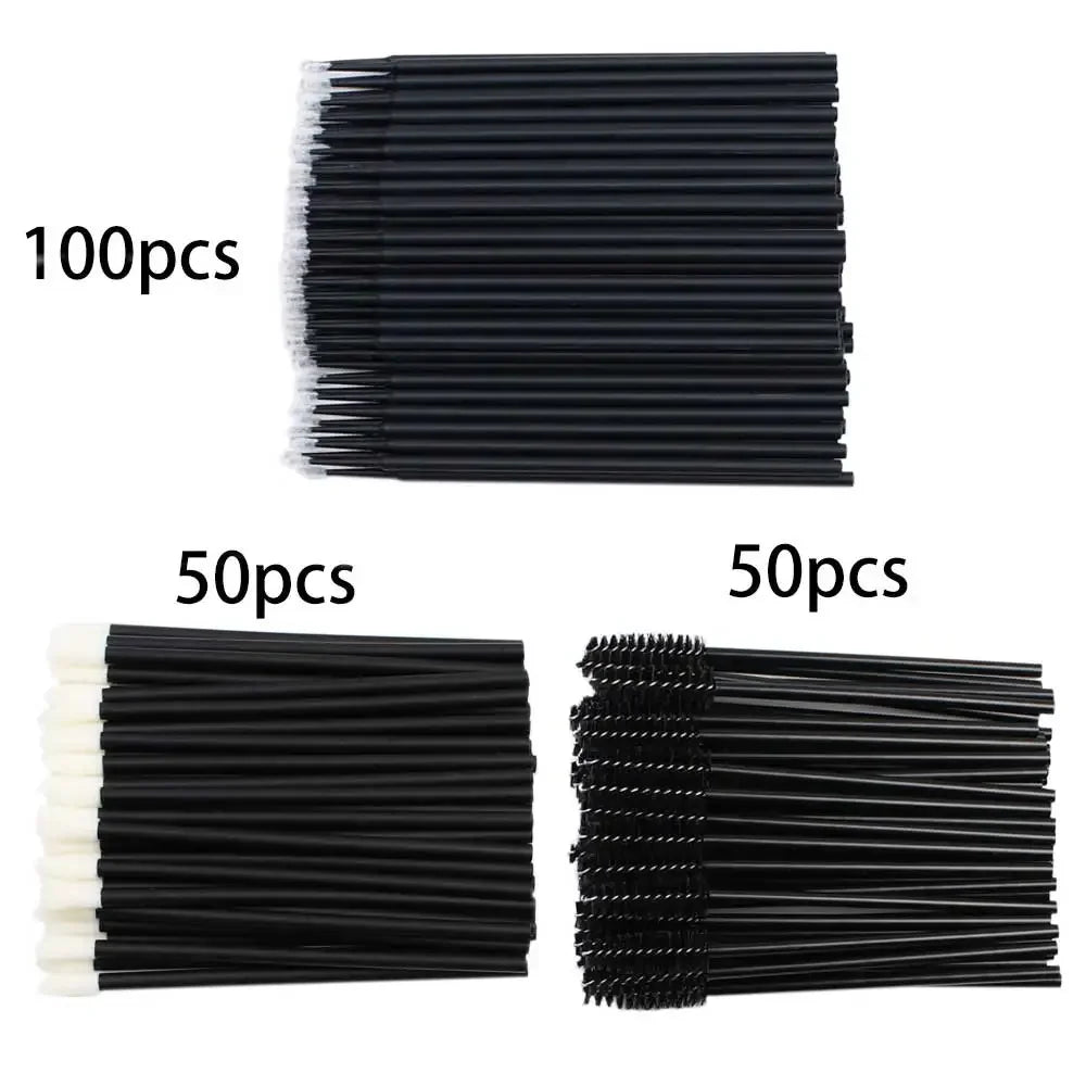 Juego de 200 pinceles desechables para rímel, labios, microcepillo, hisopo aplicador para extensiones de pestañas y cejas, herramientas de maquillaje.