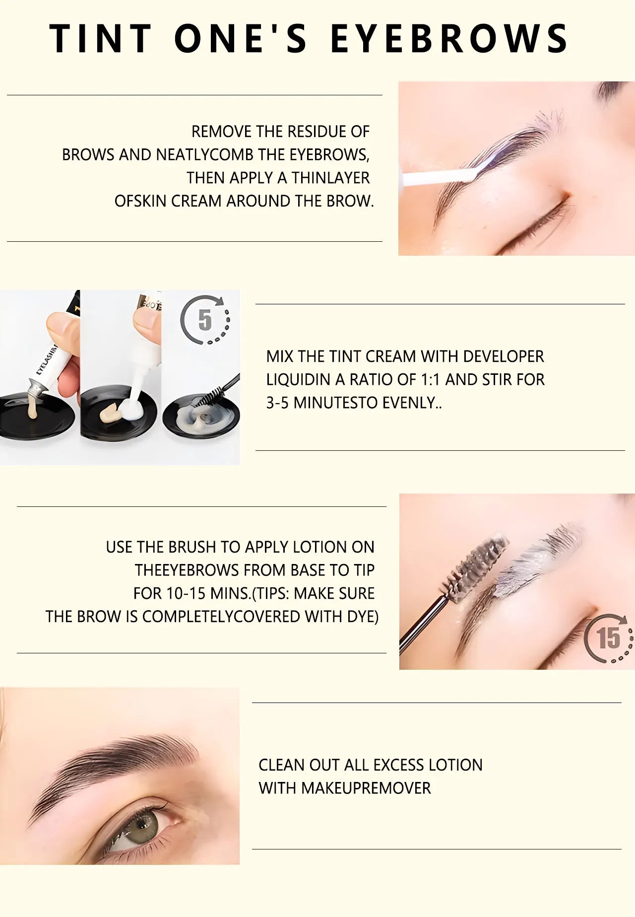 LuxuryGlow ICONSIGN Eyebrow & Eyelash Tint Kit – Waterproof Semi-Permanent Dye